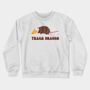 Opossum Trash Dragon Breathing Fire Crewneck Sweatshirt